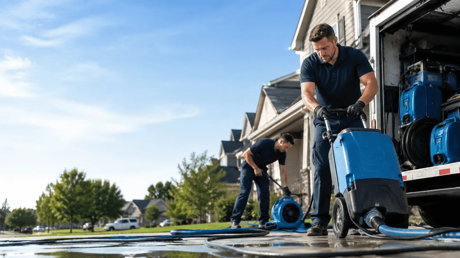 Dehumidification being performed in Blakely Island, WA